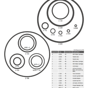 Gemini CCR O-Ring Kit